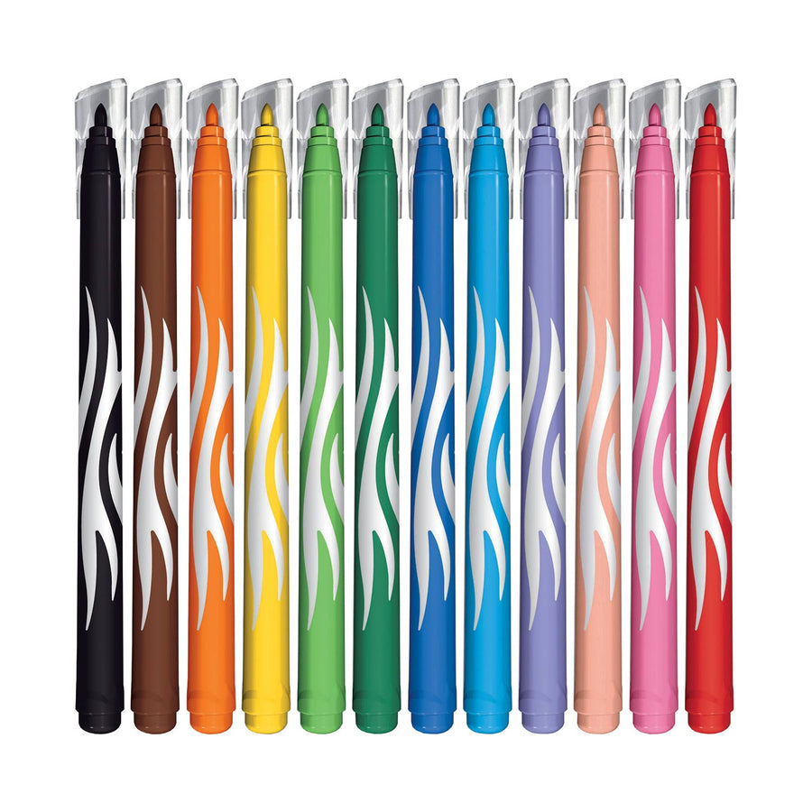 12 washable markers