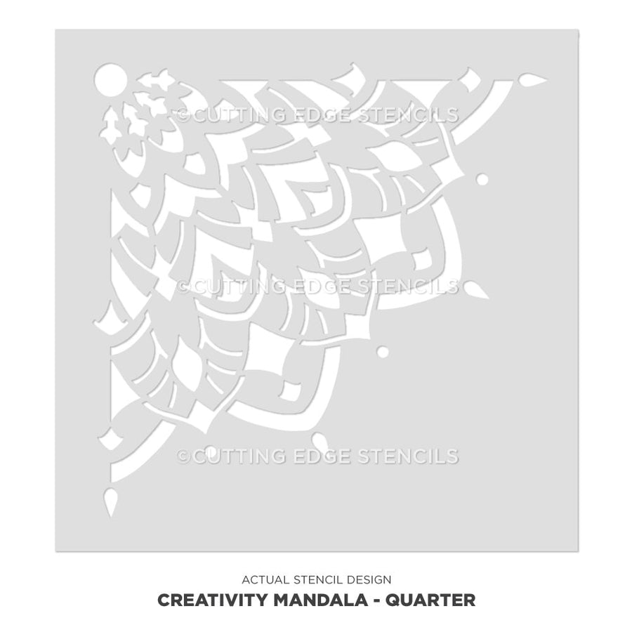 Creativity Mandala Stencil