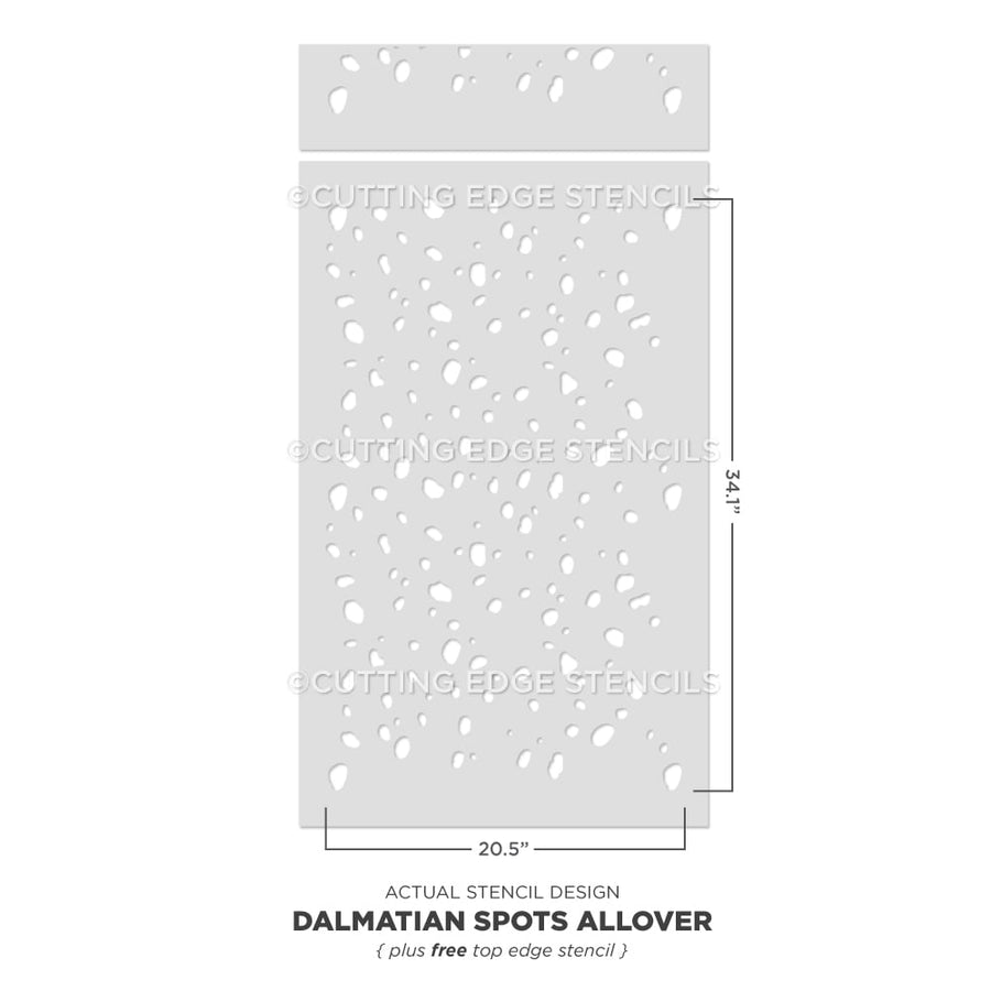 Dalmatian Spots Stencil Design Dots Wallpaper polka dot wall decals for diy home decor