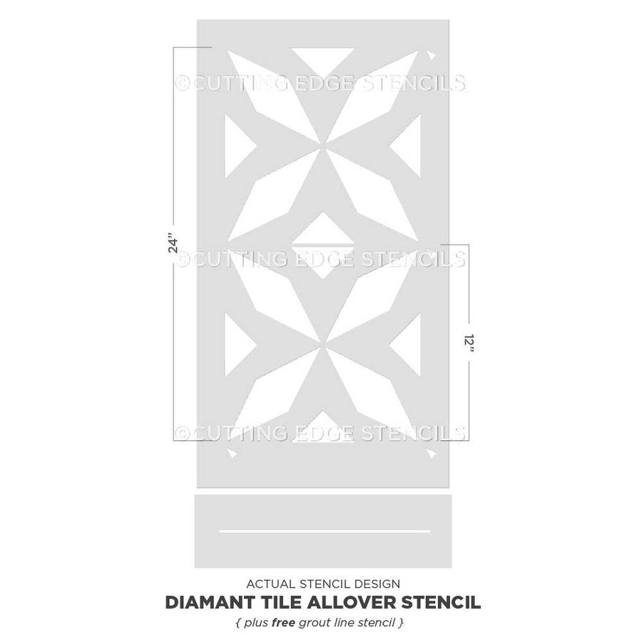 Diamant Tile Stencil