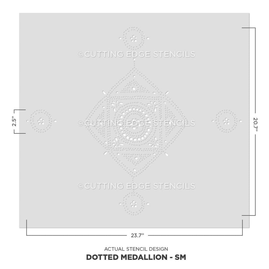 dotted medallion actual small