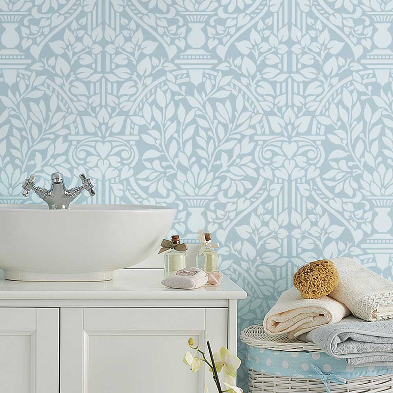 Earl West Damask Stencil