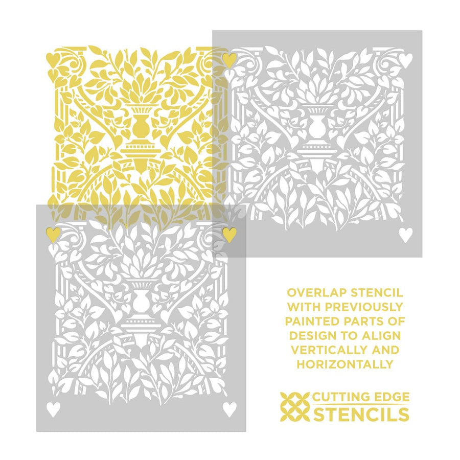 earl west damask wall pattern registration alignment photo