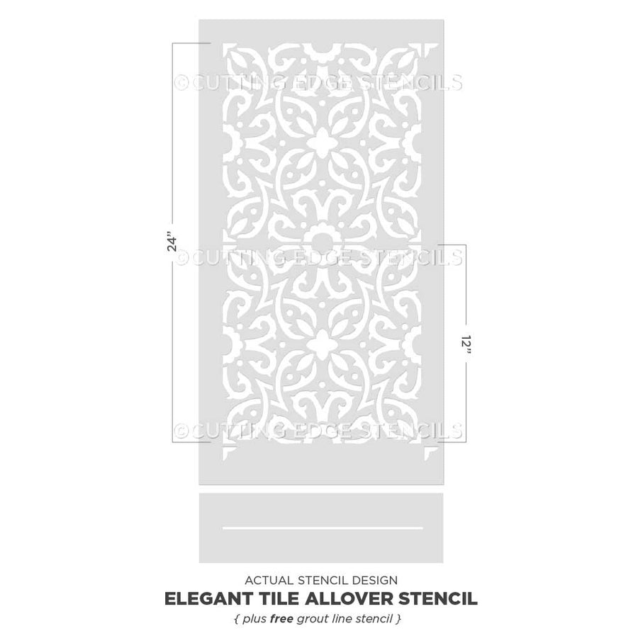 Elegant Tile Stencil