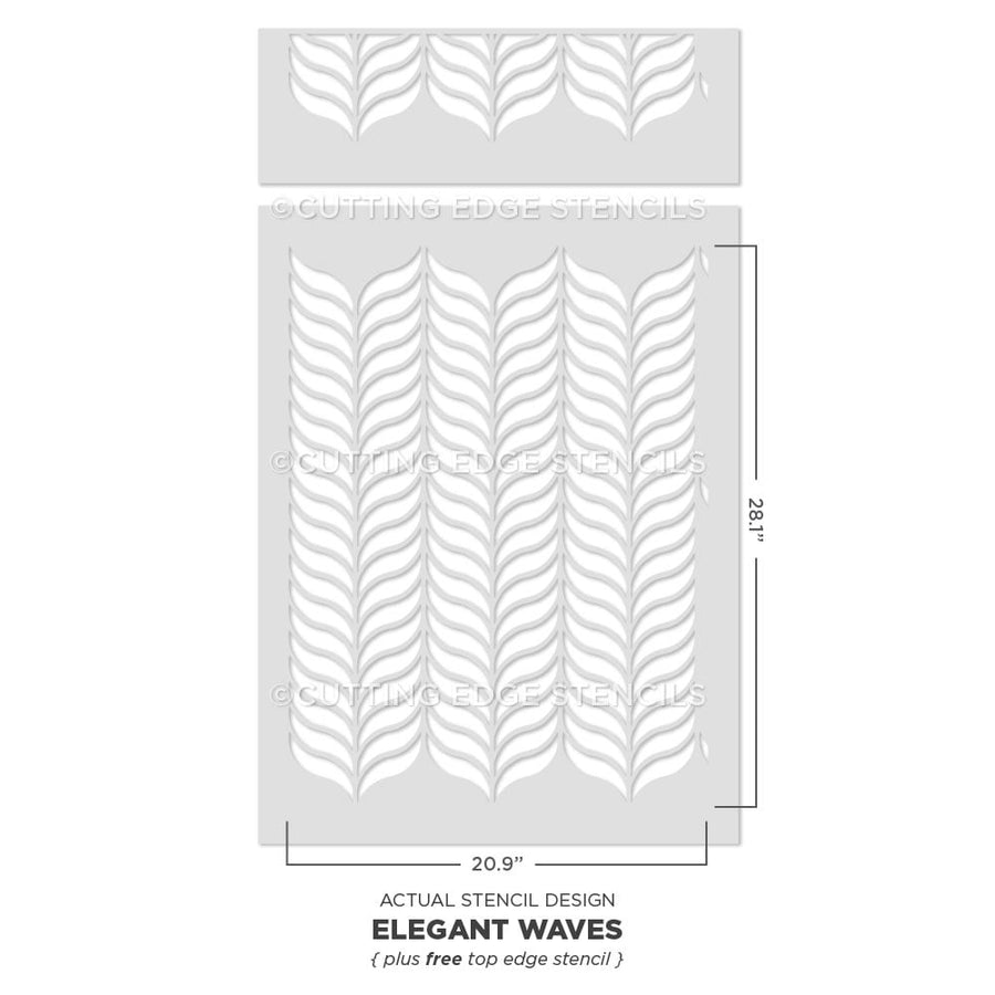 herringbone stencil pattern