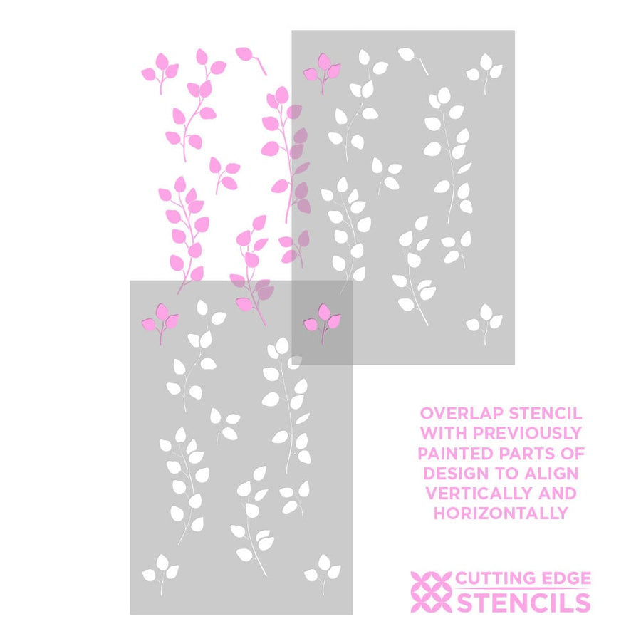 Eucalyptus Wall Stencil