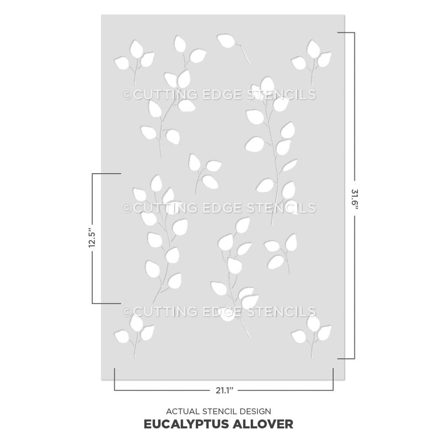 Eucalyptus Wall Stencil