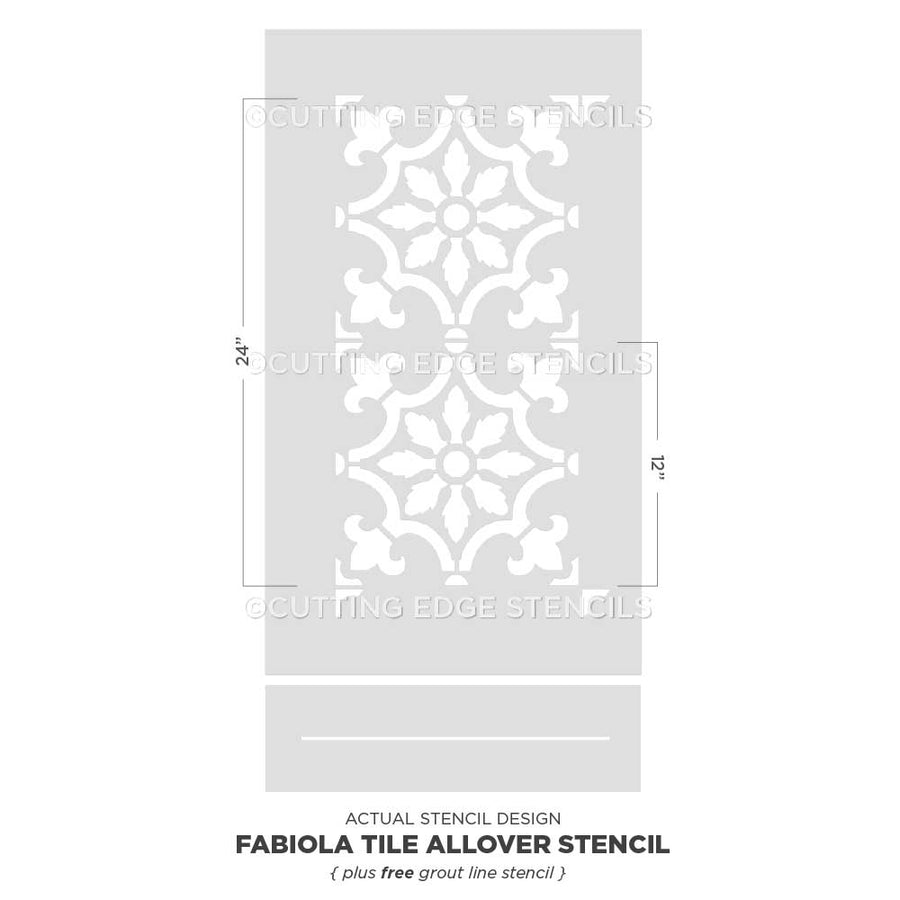 Fabiola Tile Stencil