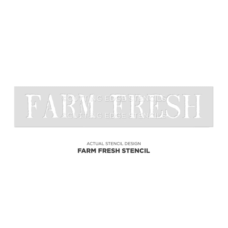 farm fresh sign stencil actual image