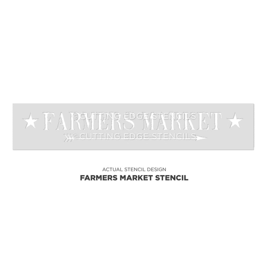farmers market sign stencil actual image