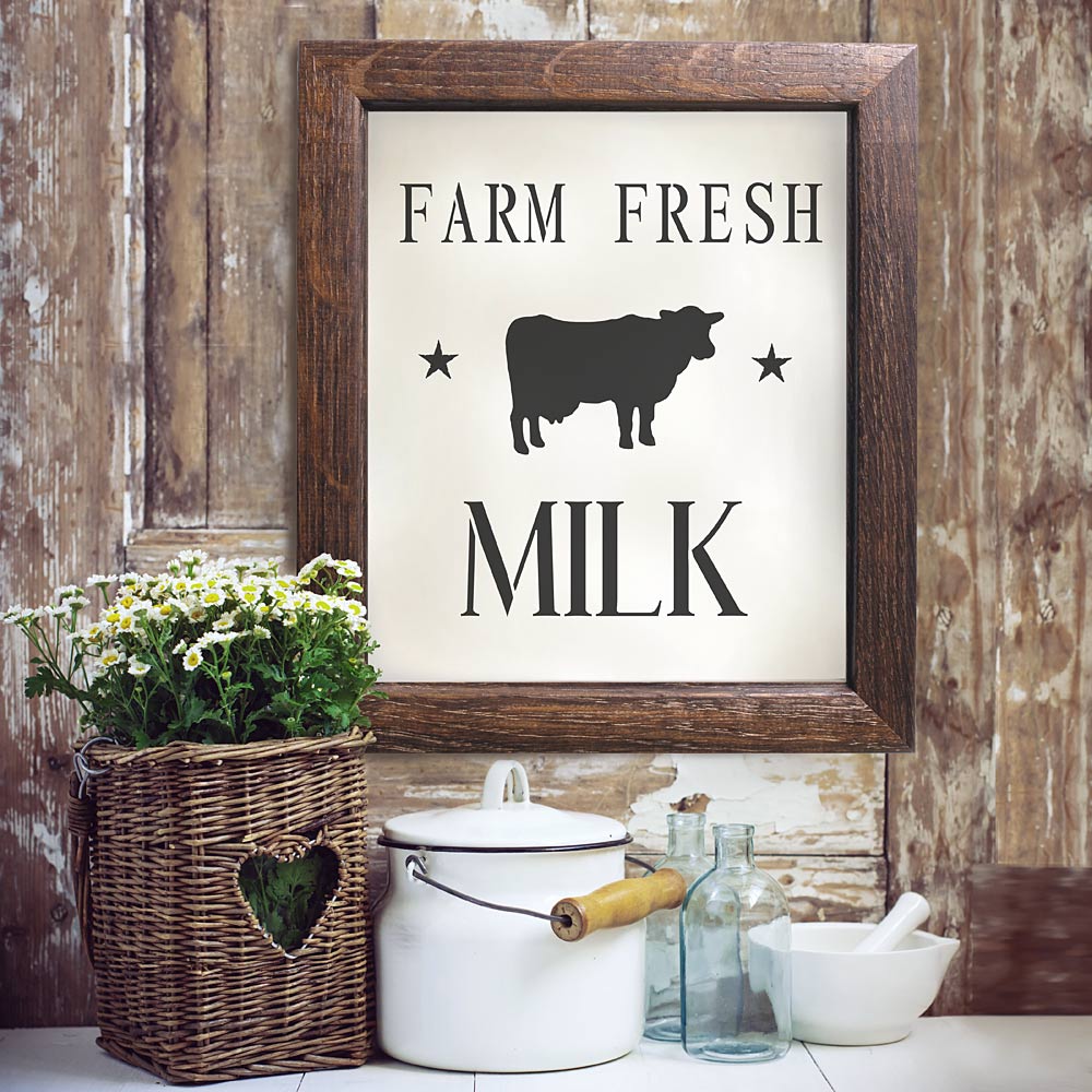 Activity Milk. Sign Fresh Milk Sign