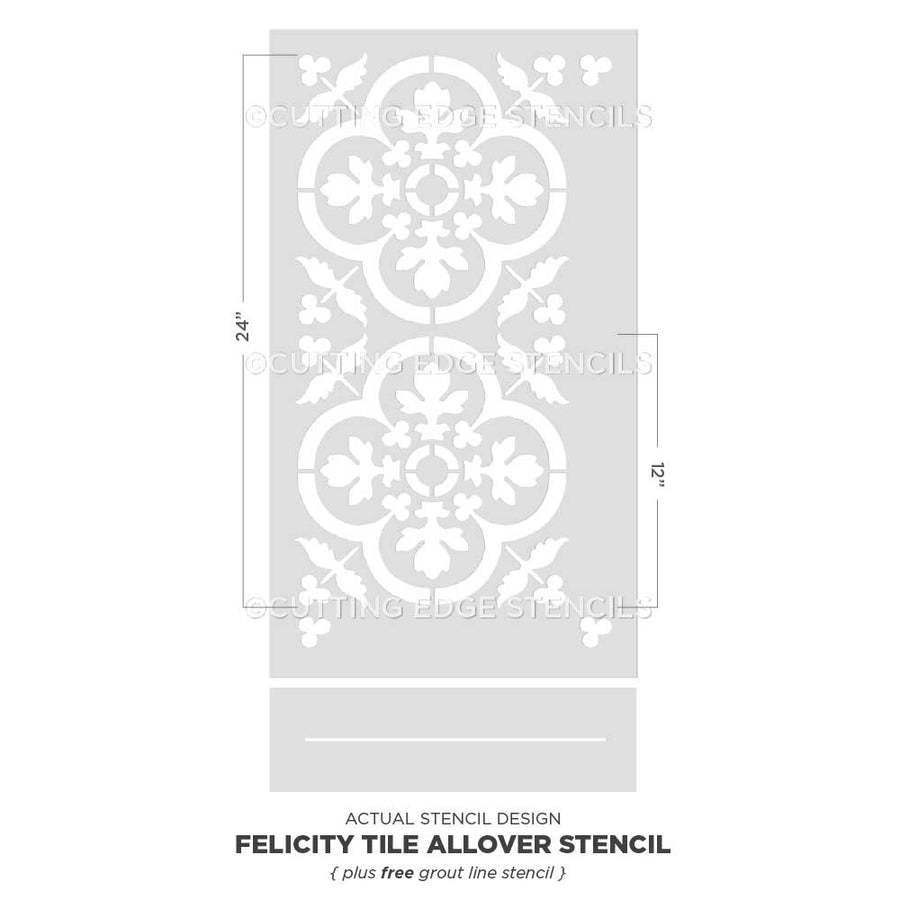 Felicity Tile Stencil
