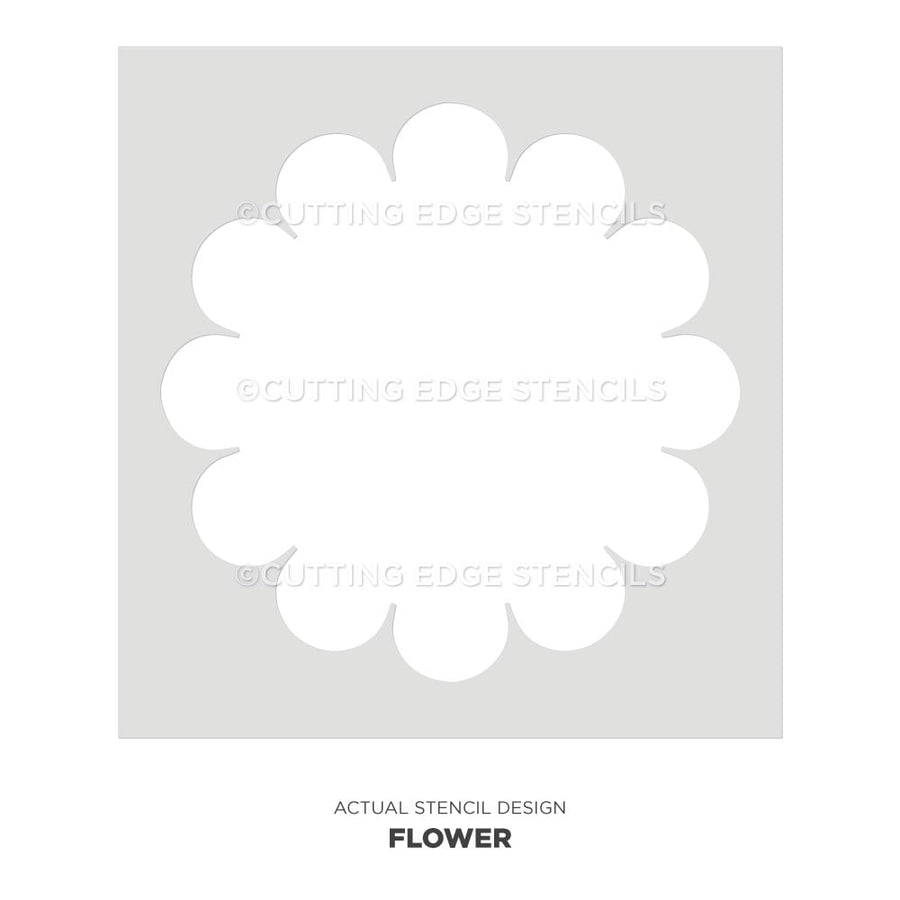 flower chalkboard stencil design