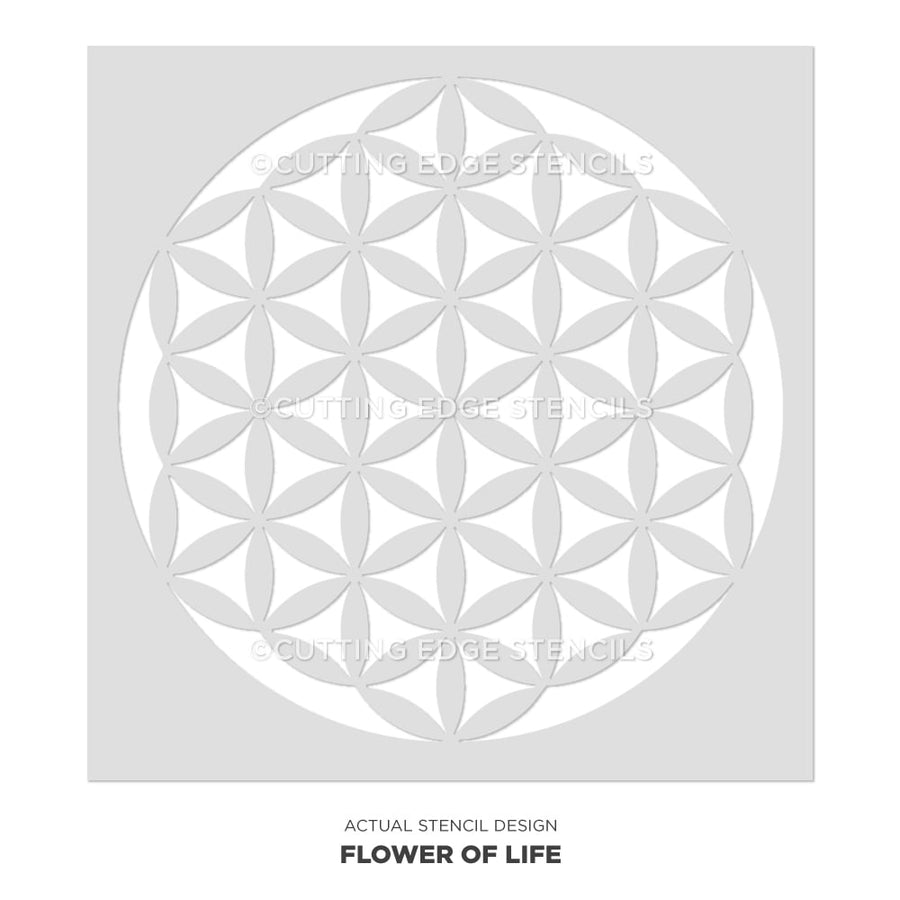 Flower Of Life Mandala Stencil Design Yoga designs mandala wall art diy home decor 