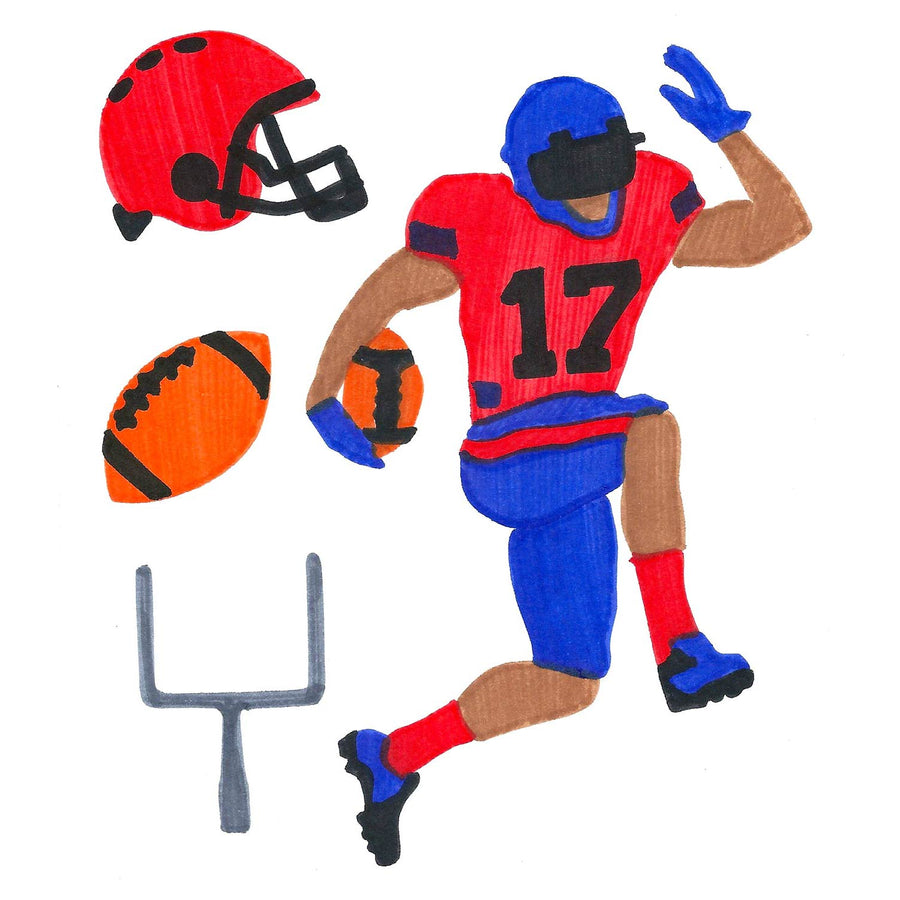 football stencil