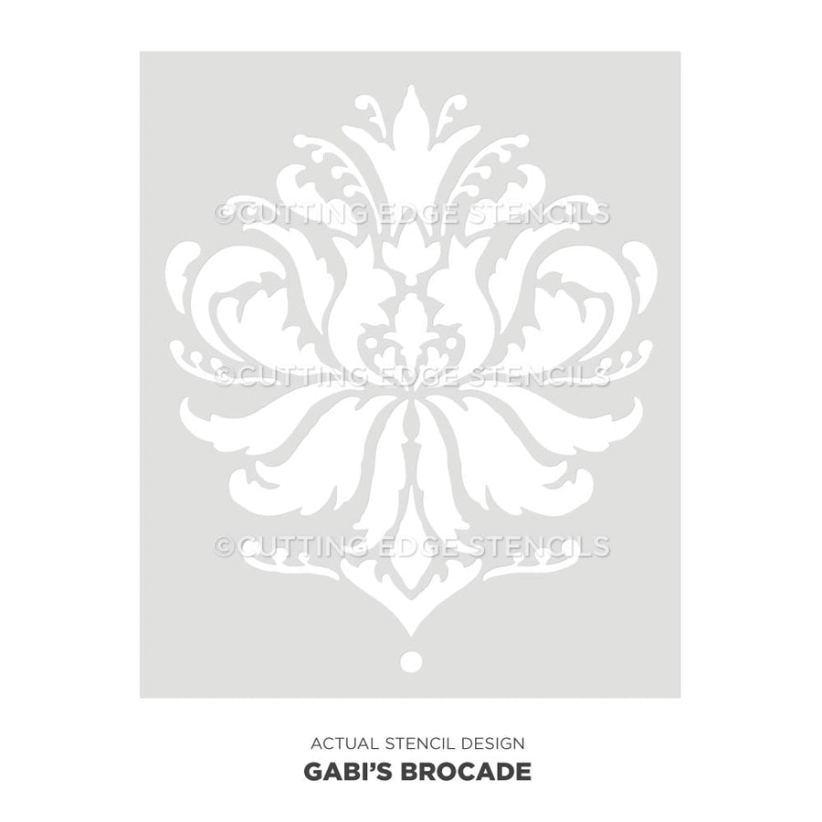 gabi's brocade stencil for wall art