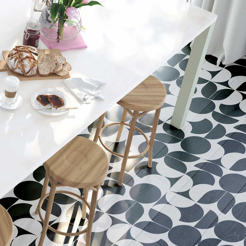 Geo Abstract Tile Stencil