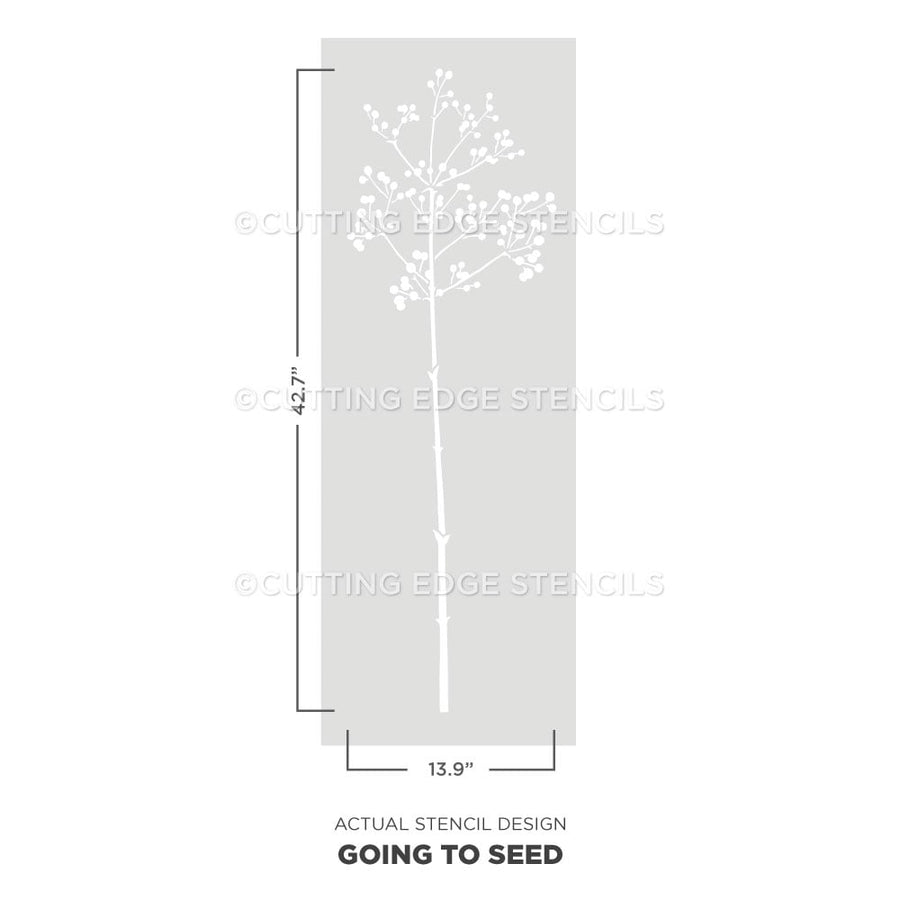 going to seed stencil design