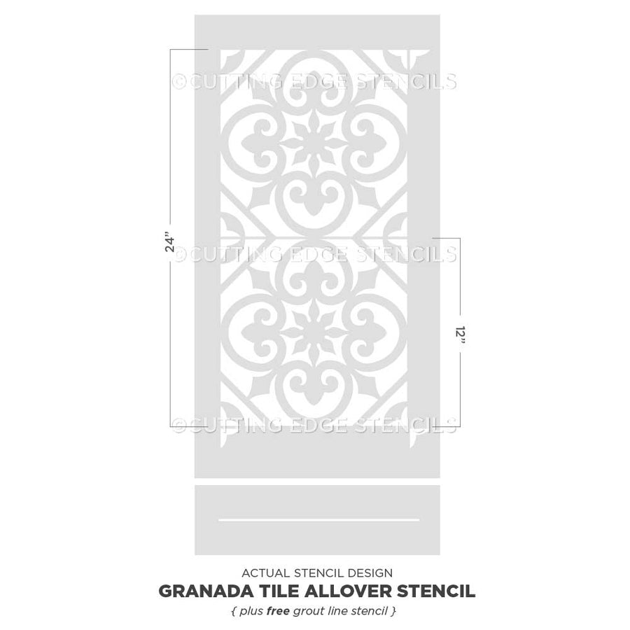 Granada Tile Stencil
