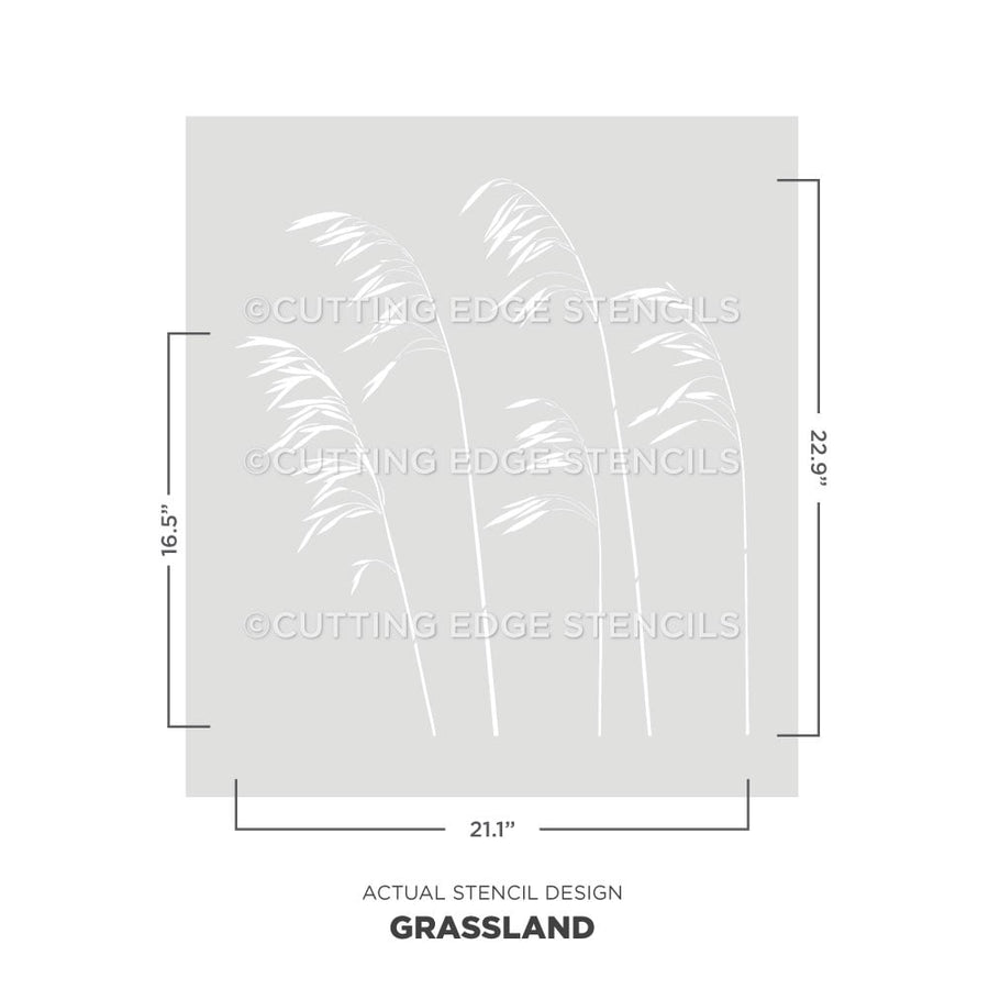grassland stencil for walls