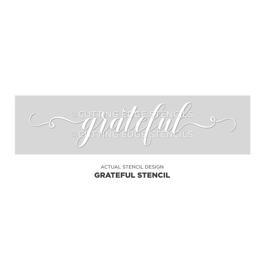 grateful sign stencil actual image