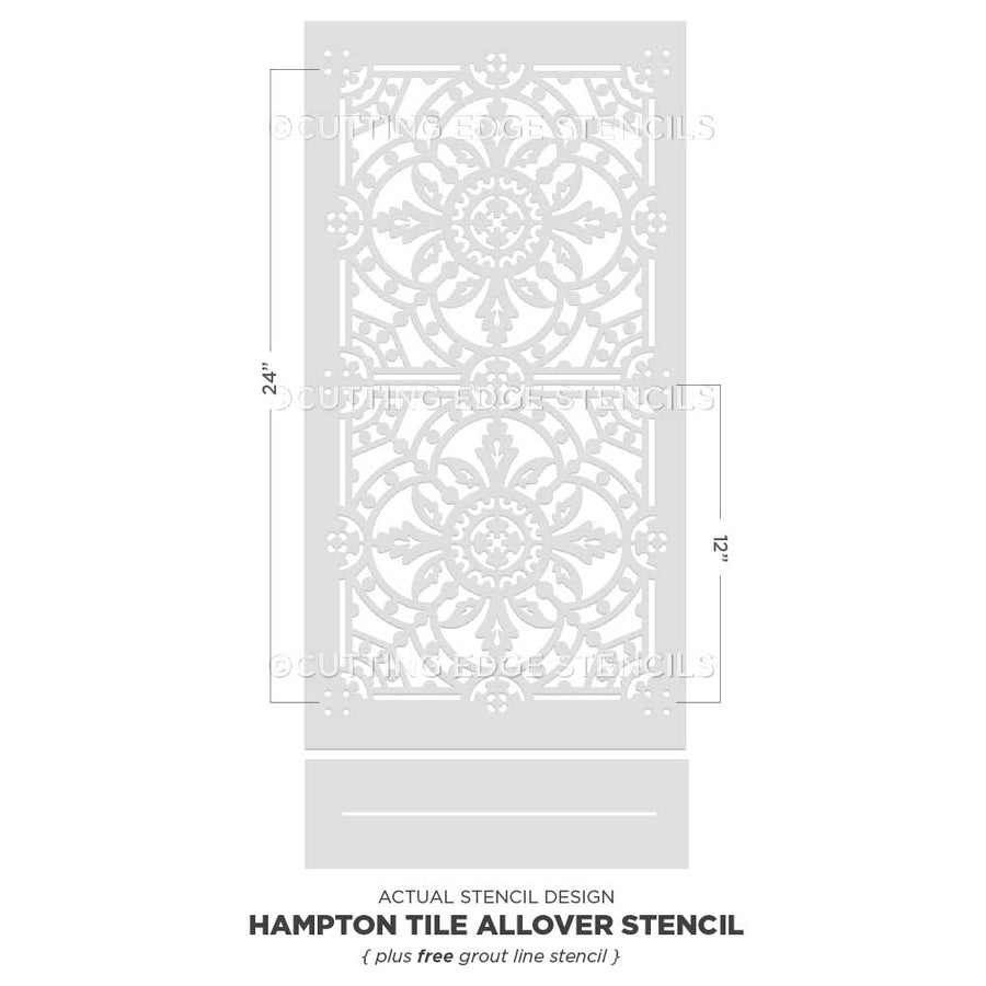 tile stencil for painting wall