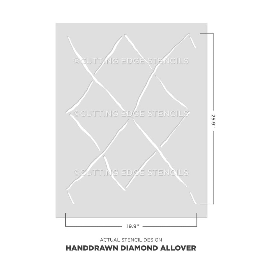hand drawn wall stencil actual image