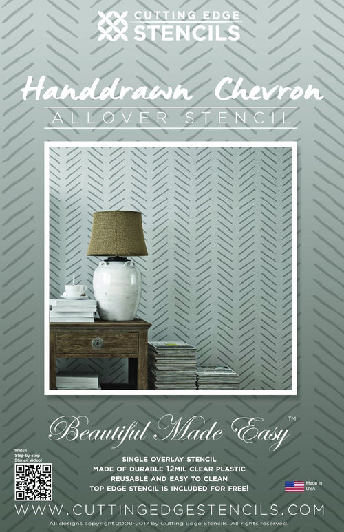Chevron Stencil - Reusable Stencil Patterns for Walls and Furniture