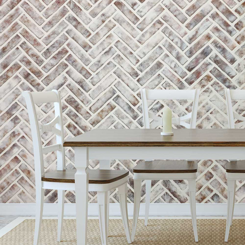 Herringbone Brick Allover Stencil