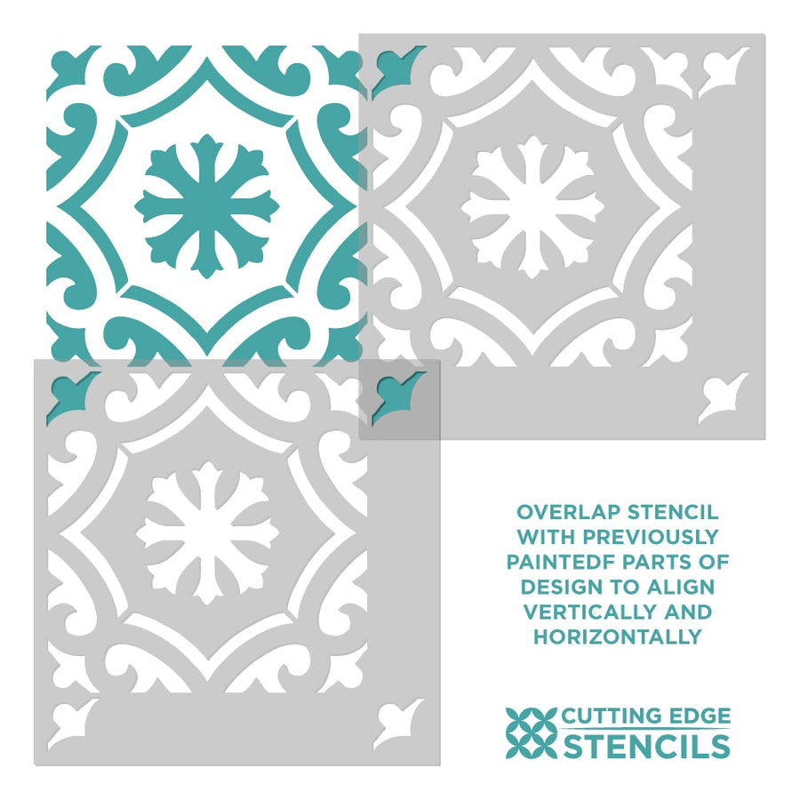 marlen tile stencil alignment
