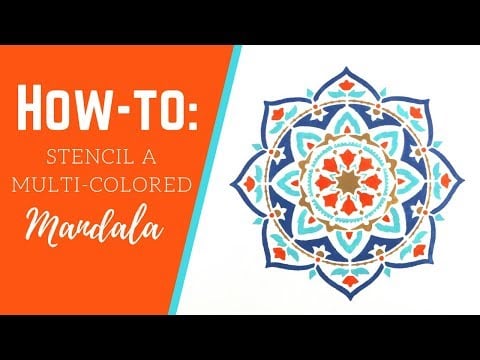Rangoli Mandala Stencil Size 12"