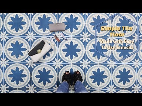 Primavera Tile Stencil Size Extra Large
