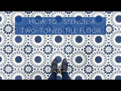 Cordelia Tile Stencil Size Medium