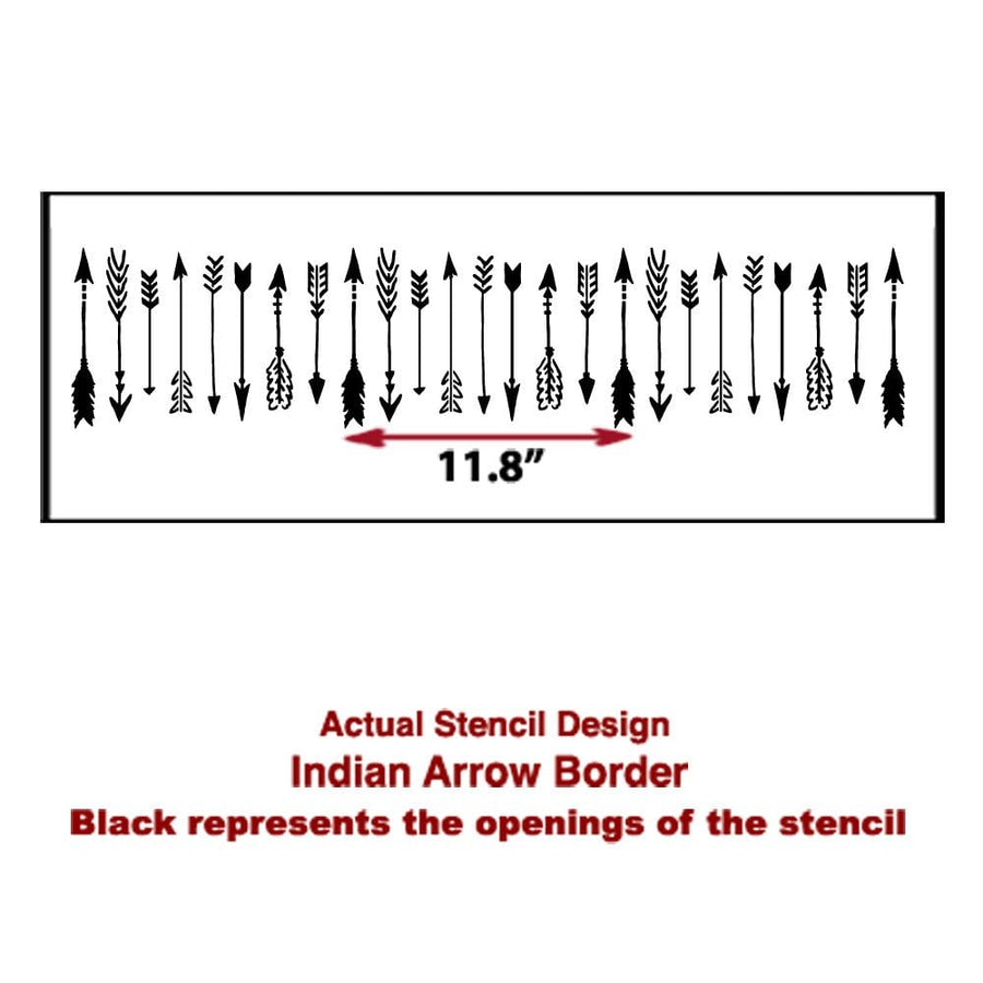 indian-arrow-border-stencil-DIY-wall-decor