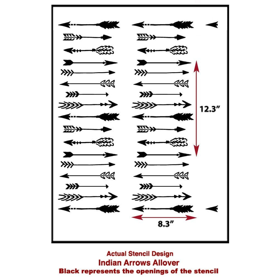indian-arrows-allover-wall-pattern-stencil-DIY-decor-actual