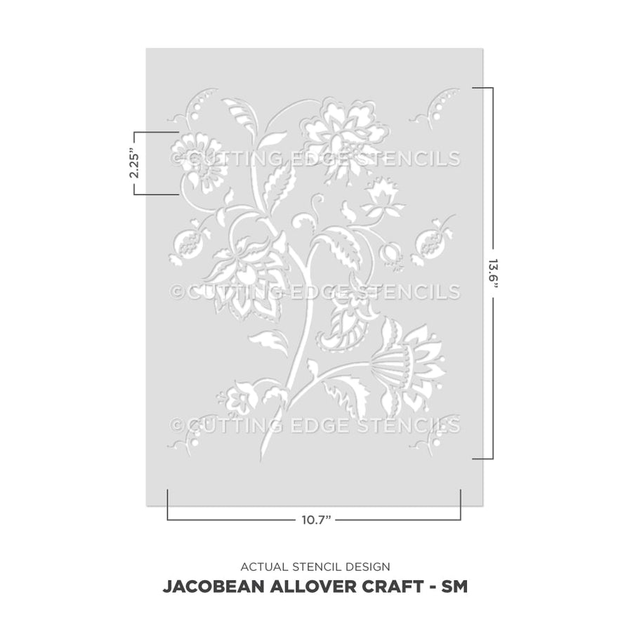 Jacobean Crafts Allover Stencil Craft Design Stenciling Art Pattern