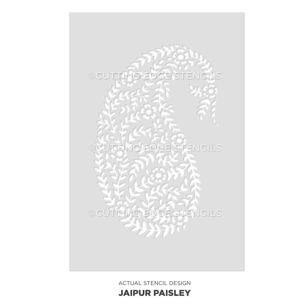 Indian paisley stencils - beautiful paisley stencil designs for DIY ...