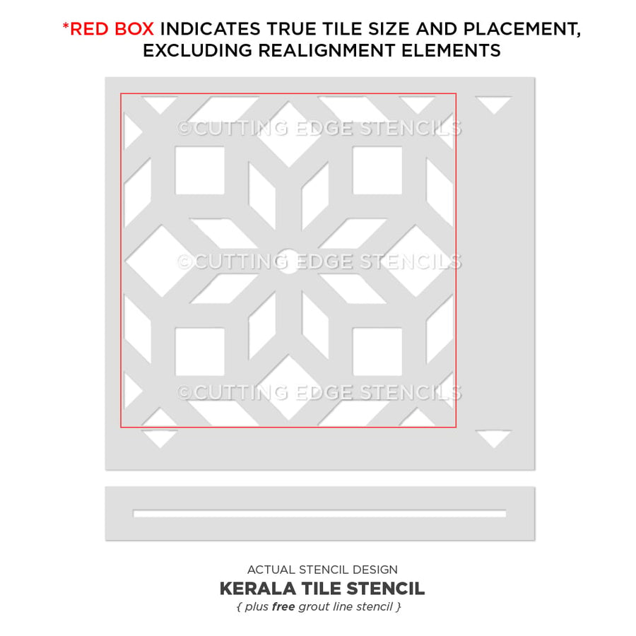 tile stencil for painting floors