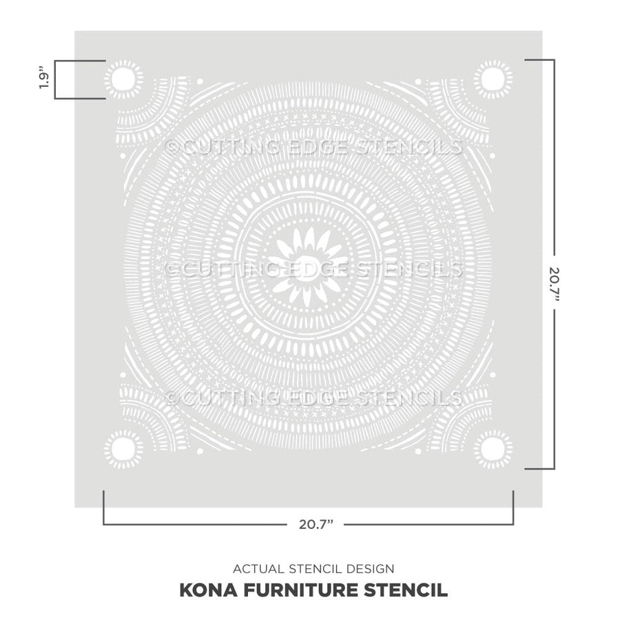 kona furniture stencil actual stencil image