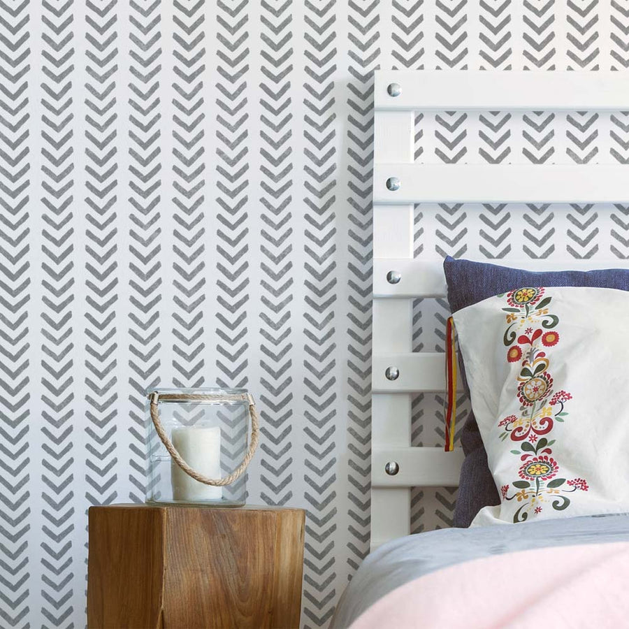 chevron stencil herringbone stencils