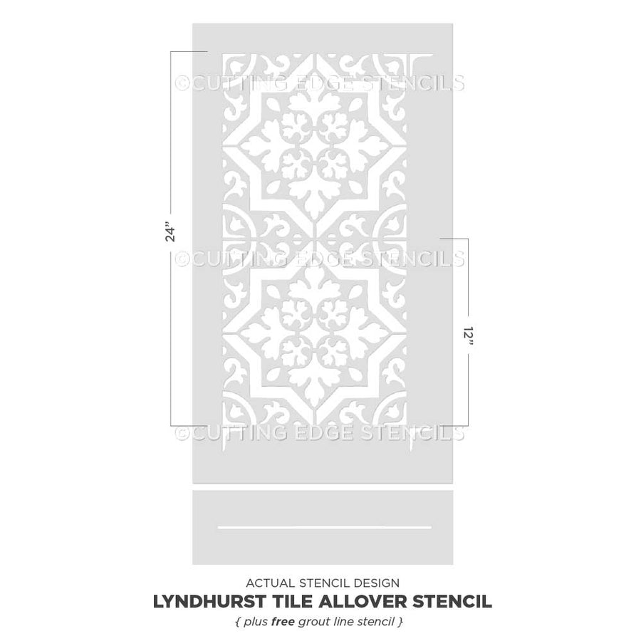 Lyndhurst Tile Stencil