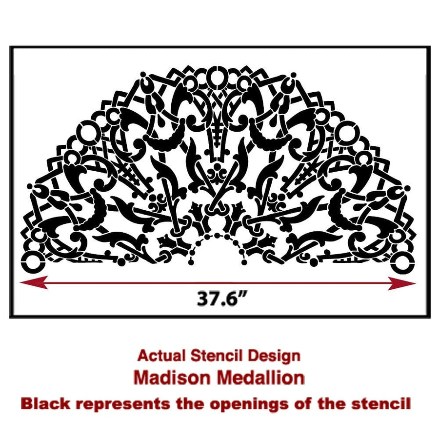 madison-medallion-stencil-ceiling-DIY-decor-actual