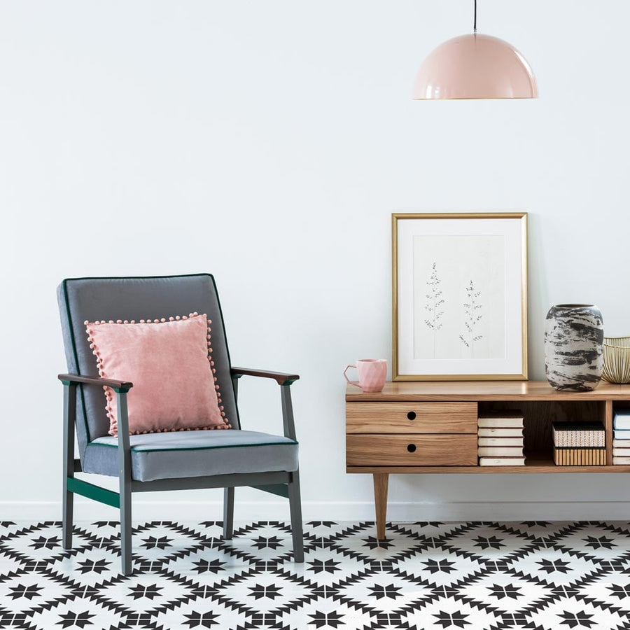 Maestro Tile Stenciled Floor