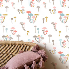 Magic Mushrooms Wall Stencil