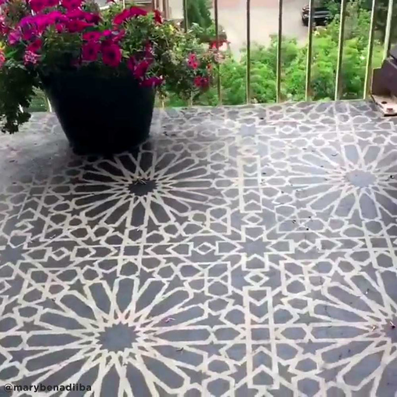 Medina Tile Moroccan Wall Stencil