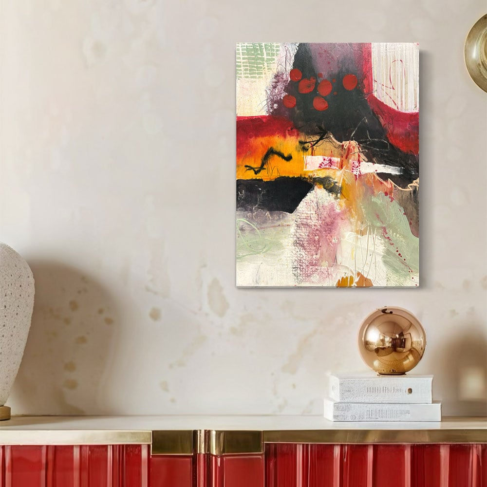 Original abstract paintings by Janna Makaeva | Stencil art painting