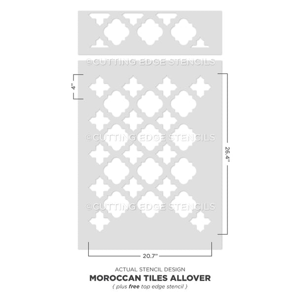 Moroccan stencil - Wall Pattern stencils for walls, backsplashes ...