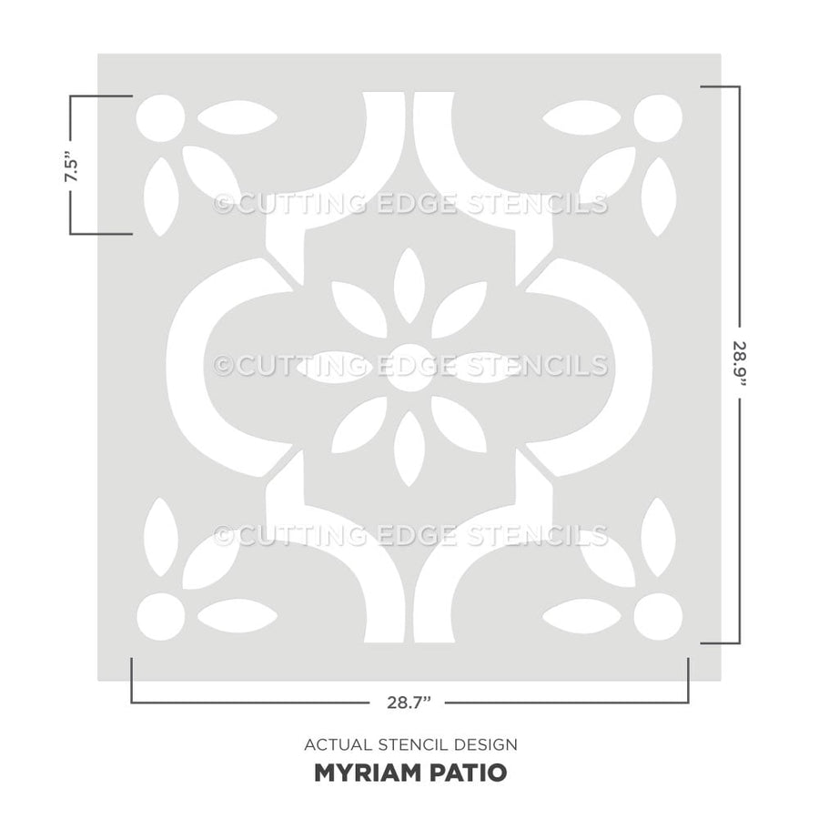 myriam concrete patio stencil for concrete floors