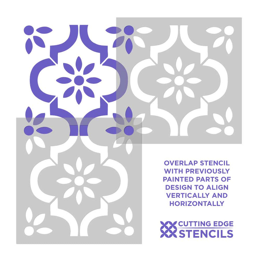 myriam cement patio stencil for concrete floors