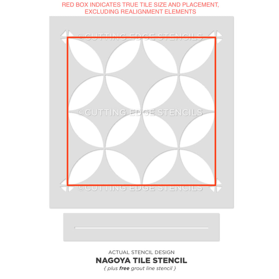 nagoya tile stencil for painting floors